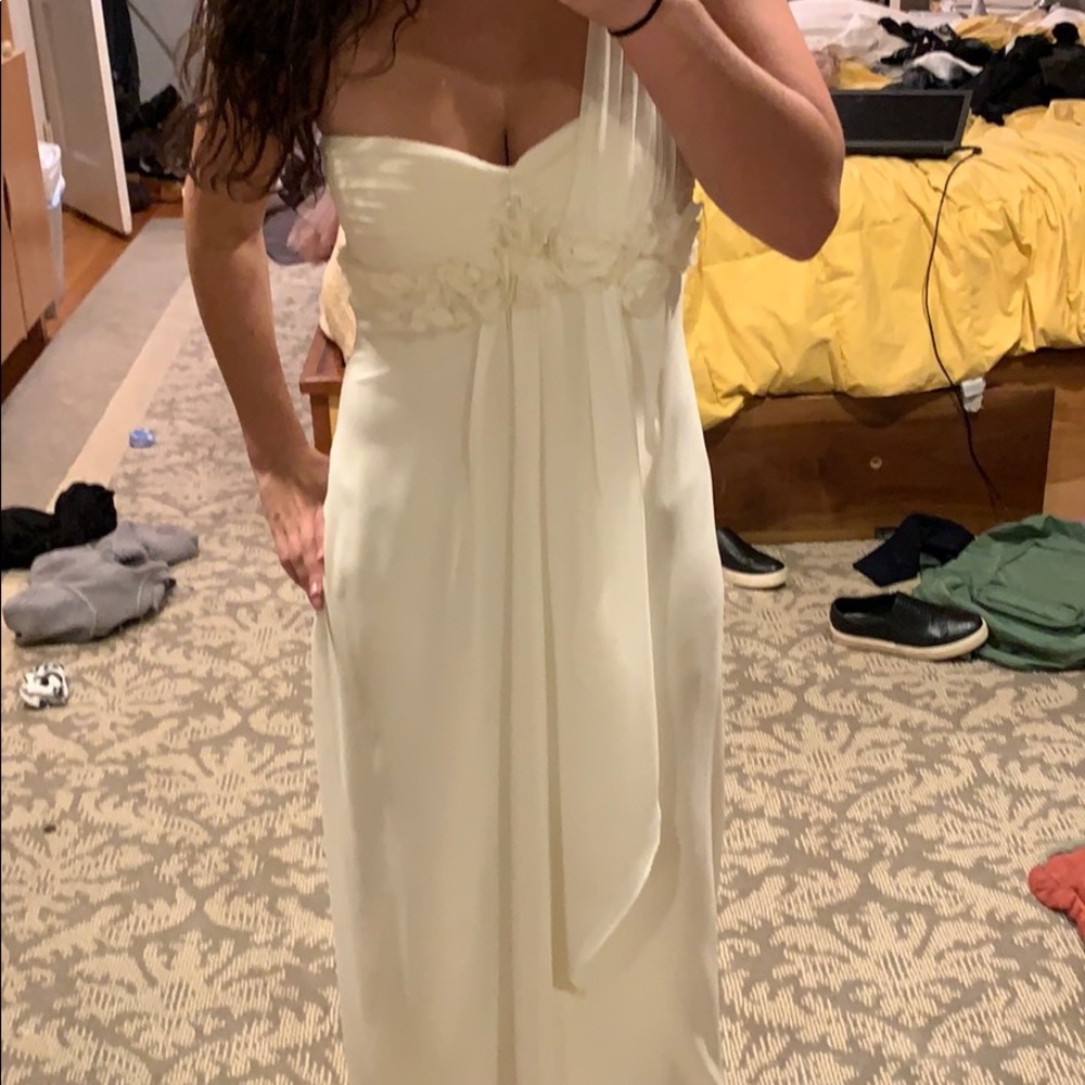 Beautiful white prom dress